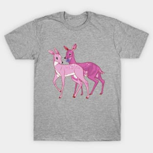 Pink Doe Couple | Lesbian Pride Deer T-Shirt